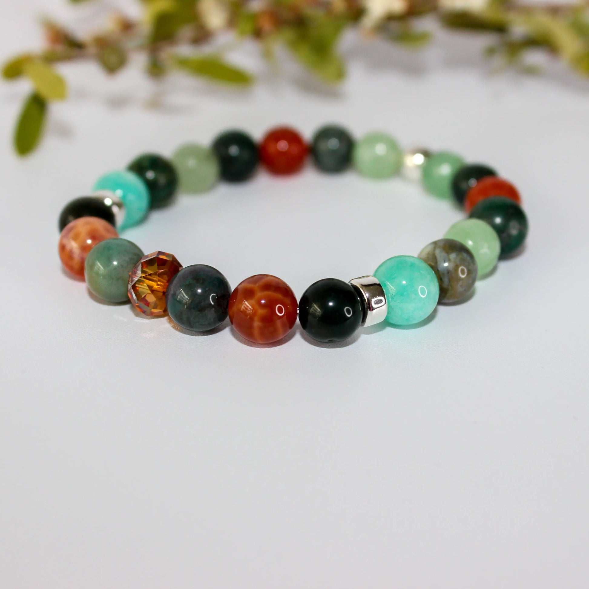 Agate and Jade Bracelet Earth n Spirit