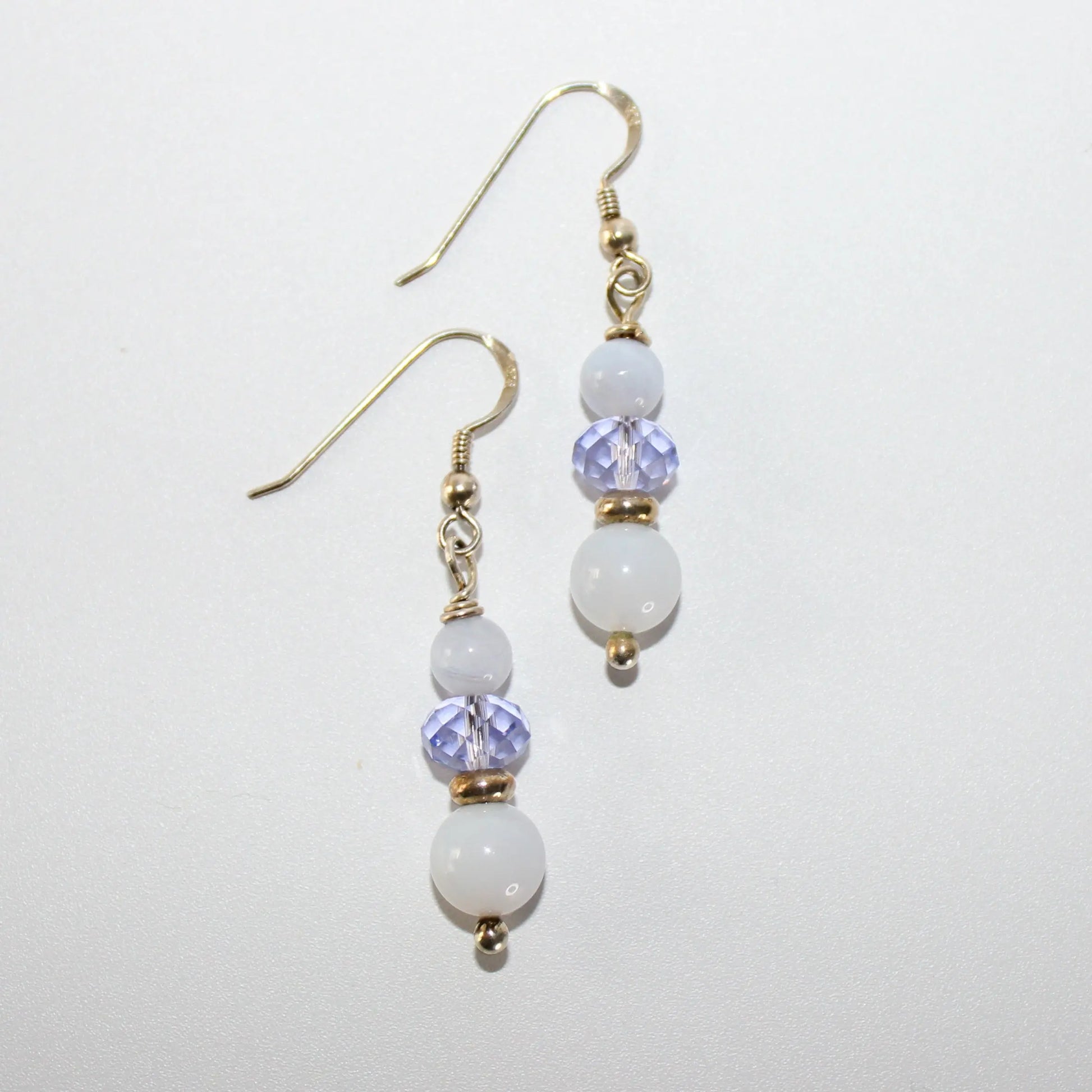 Blue Lace Agate Earrings Earth n Spirit