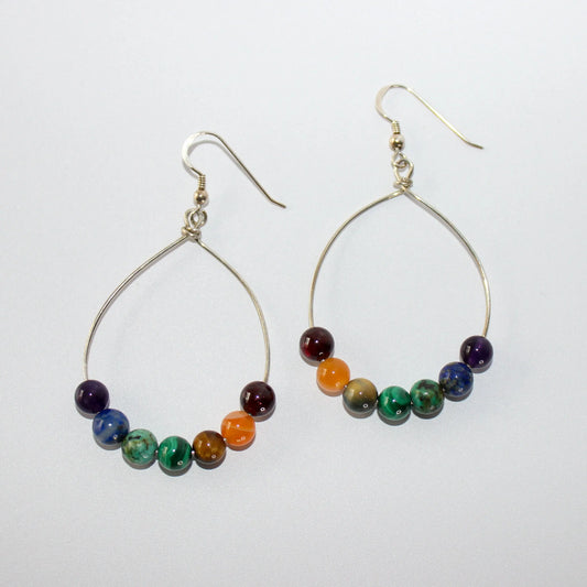 Chakra Hoop Earrings Earth n Spirit