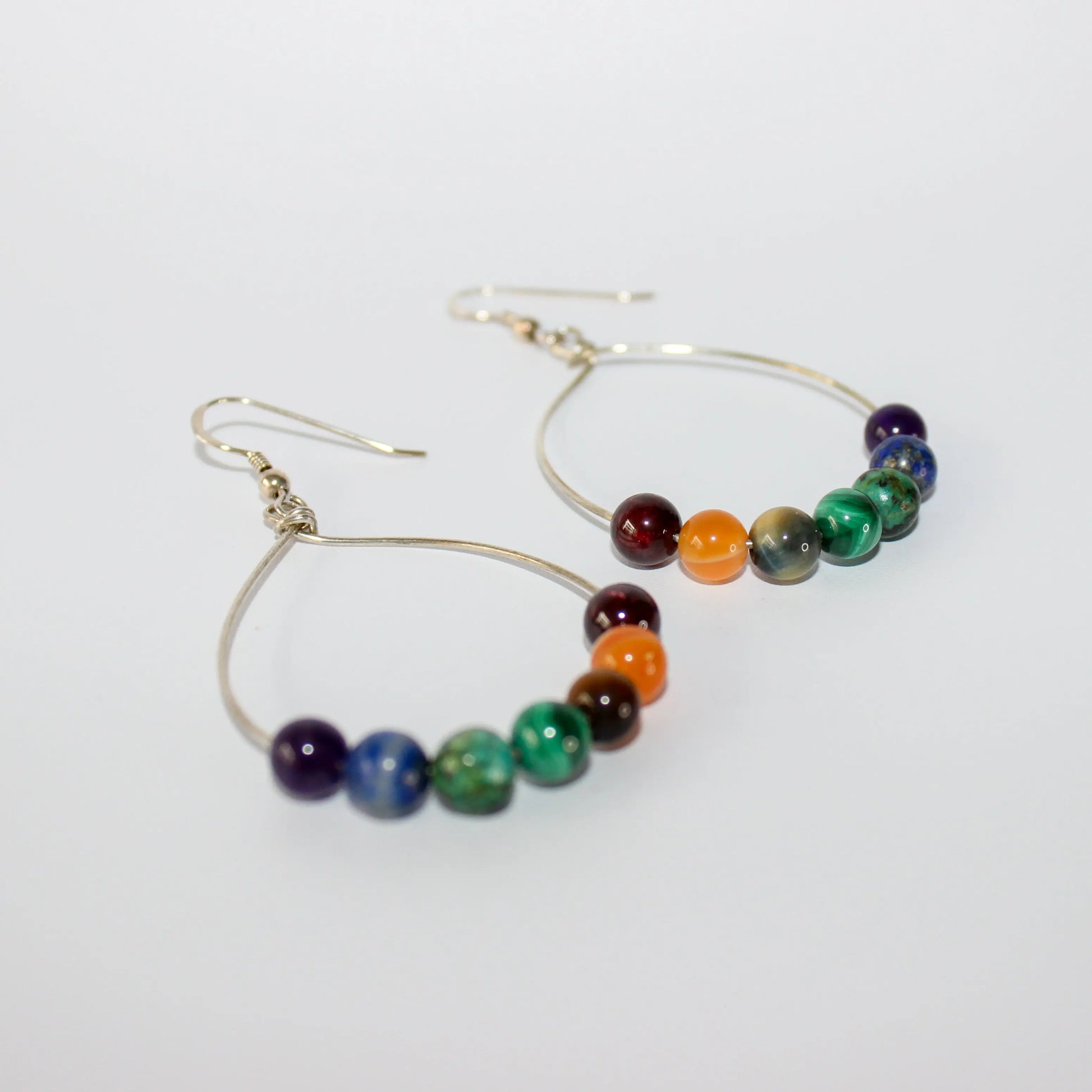 Chakra Hoop Earrings Earth n Spirit