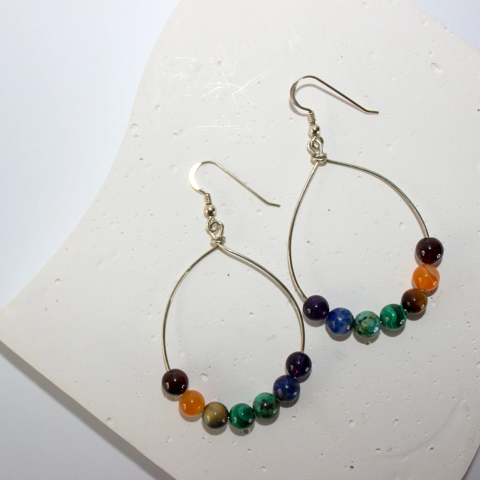 Chakra Hoop Earrings Earth n Spirit