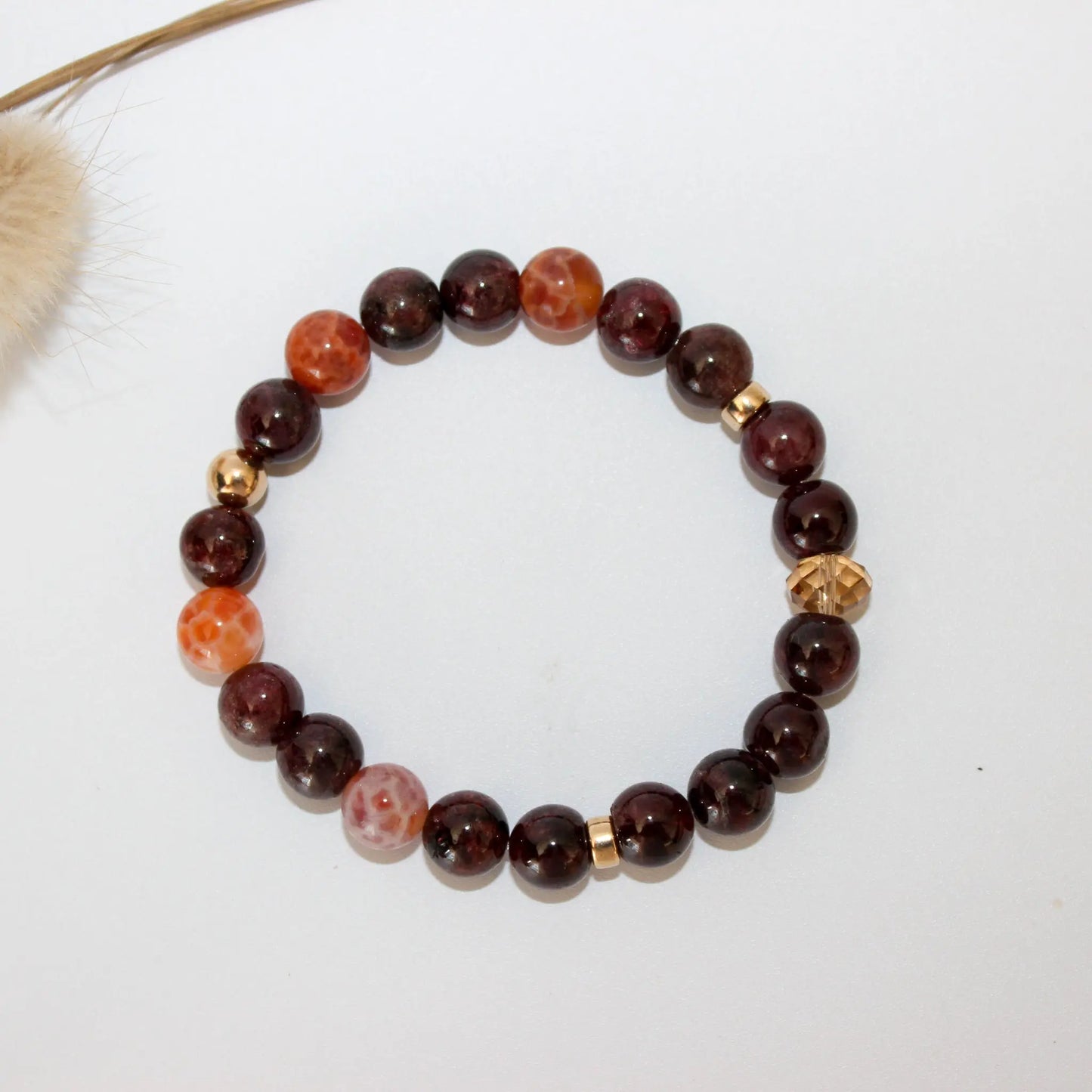 Garnet Gold Bracelet Earth n Spirit