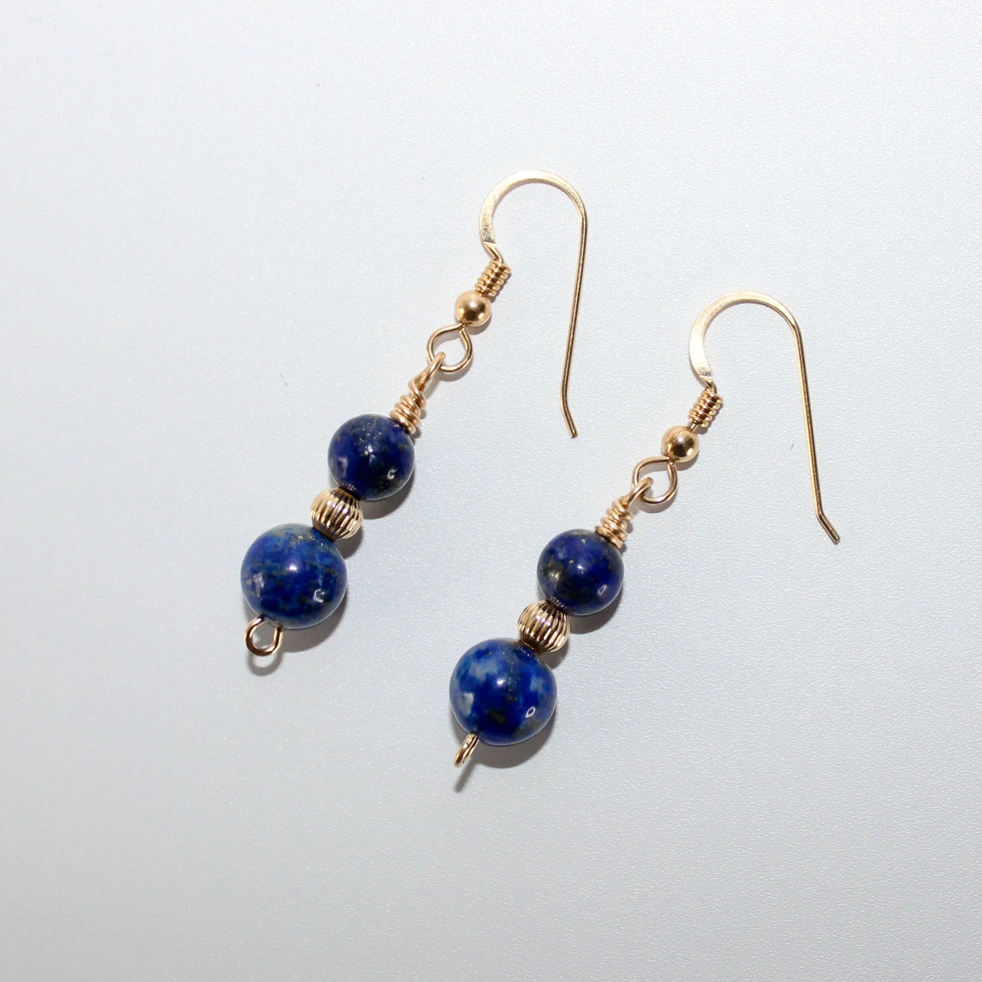 Lapis Lazuli Gold Earrings Earth n Spirit