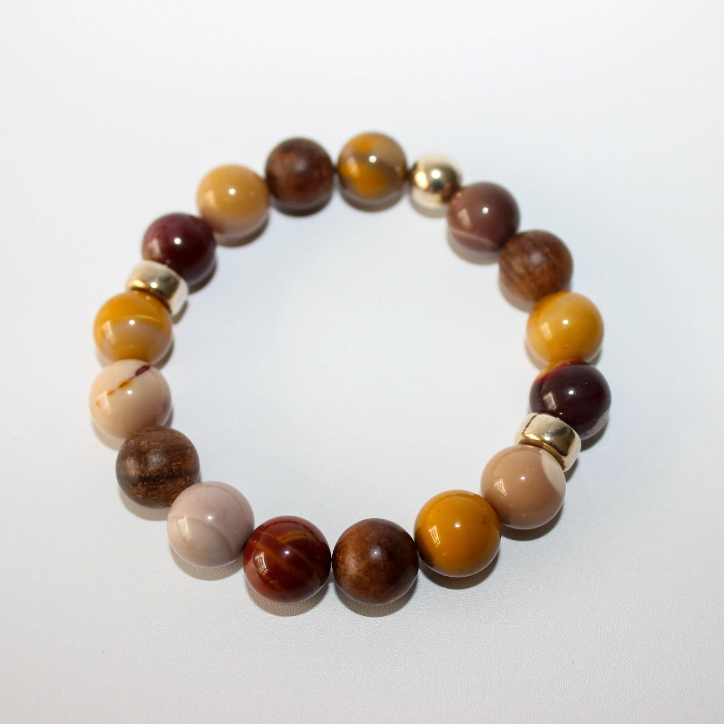 Mookaite and Sandalwood Bracelet Earth n Spirit