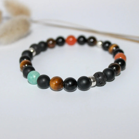 Obsidian, Tiger Eye Bracelet Earth n Spirit