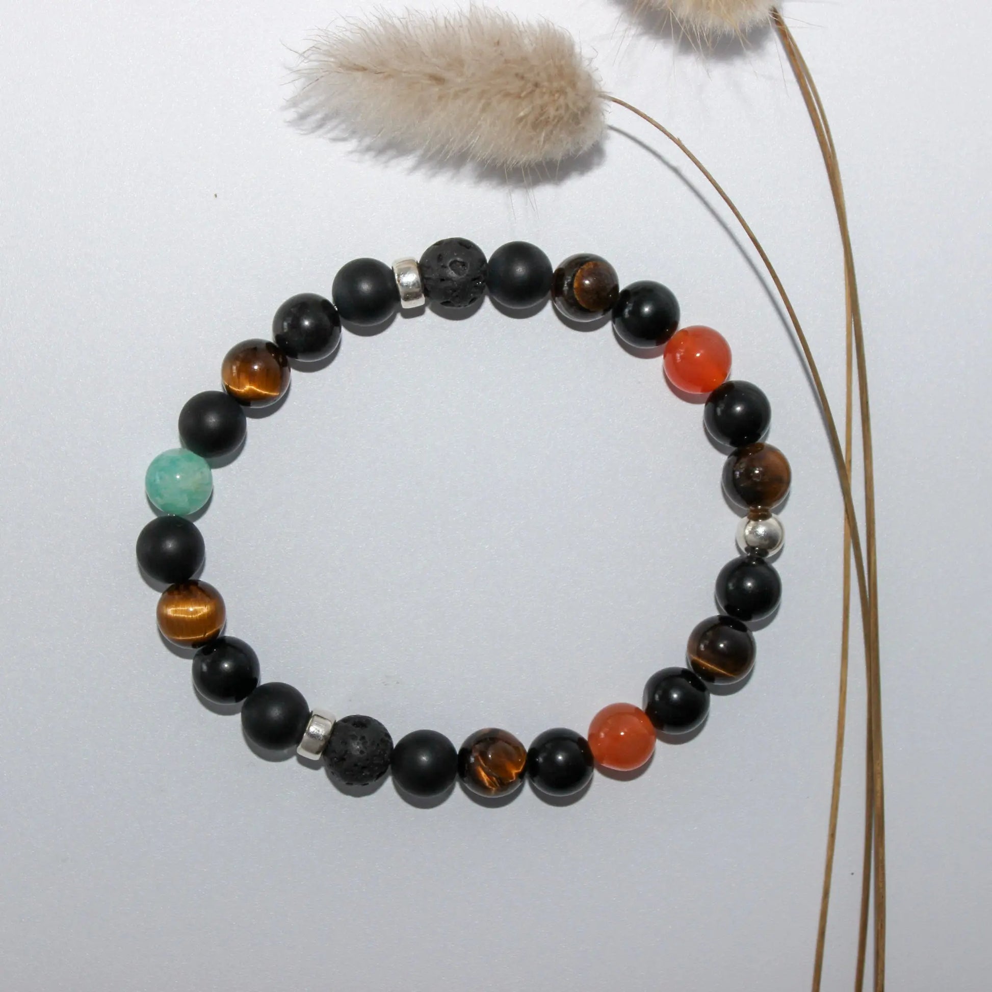 Obsidian, Tiger Eye Bracelet Earth n Spirit