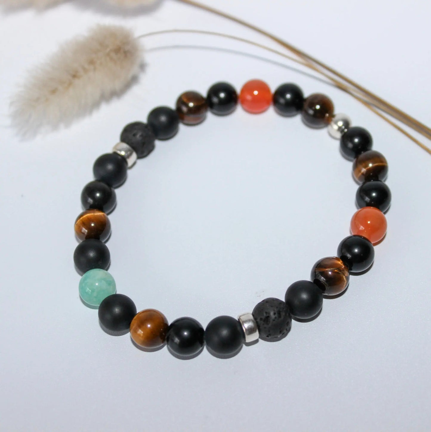 Obsidian, Tiger Eye Bracelet Earth n Spirit