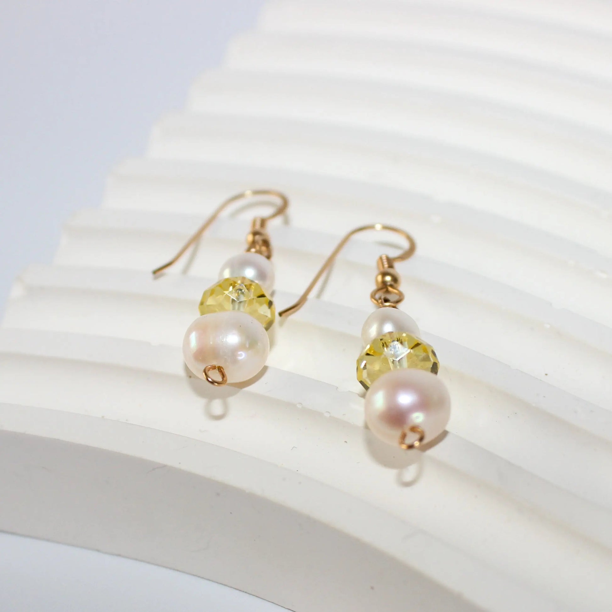 Pearl Gold Earrings Earth n Spirit