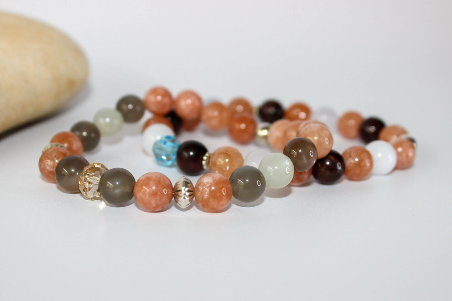 Sunstone, Moonstone Bracelet Earth n Spirit