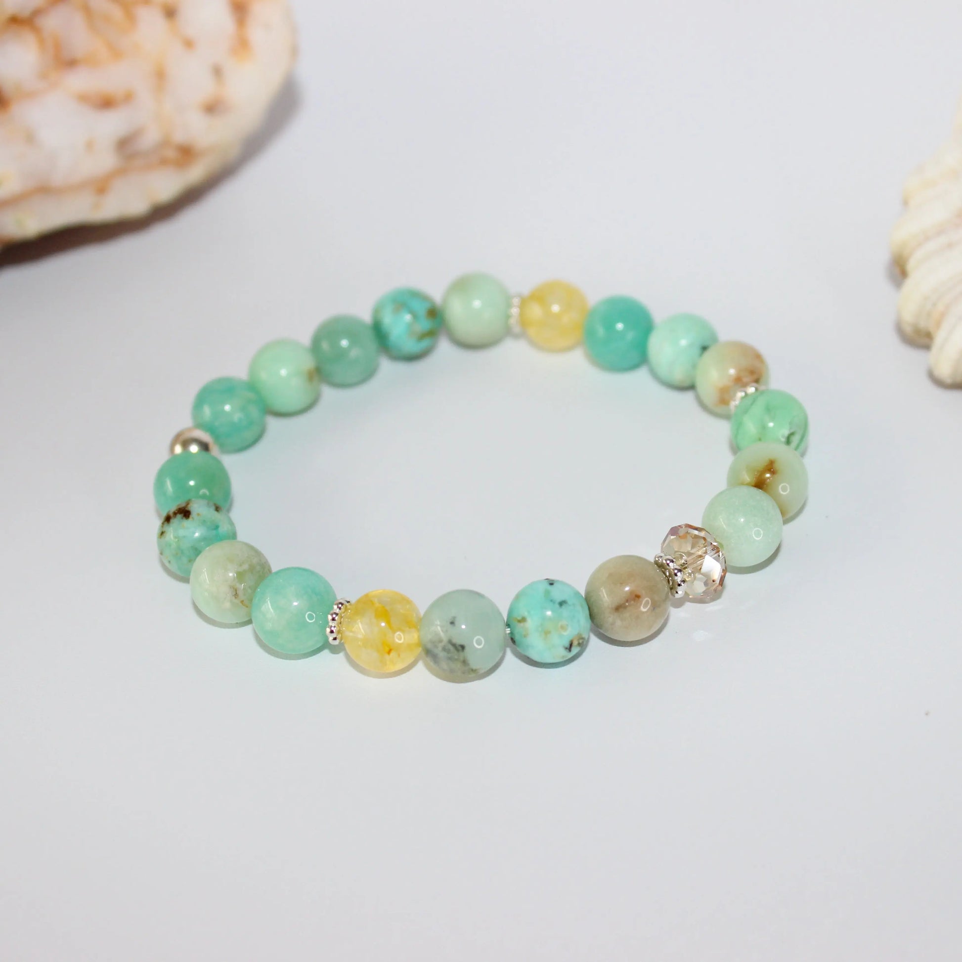 Turquoise and Jade Bracelet Earth n Spirit