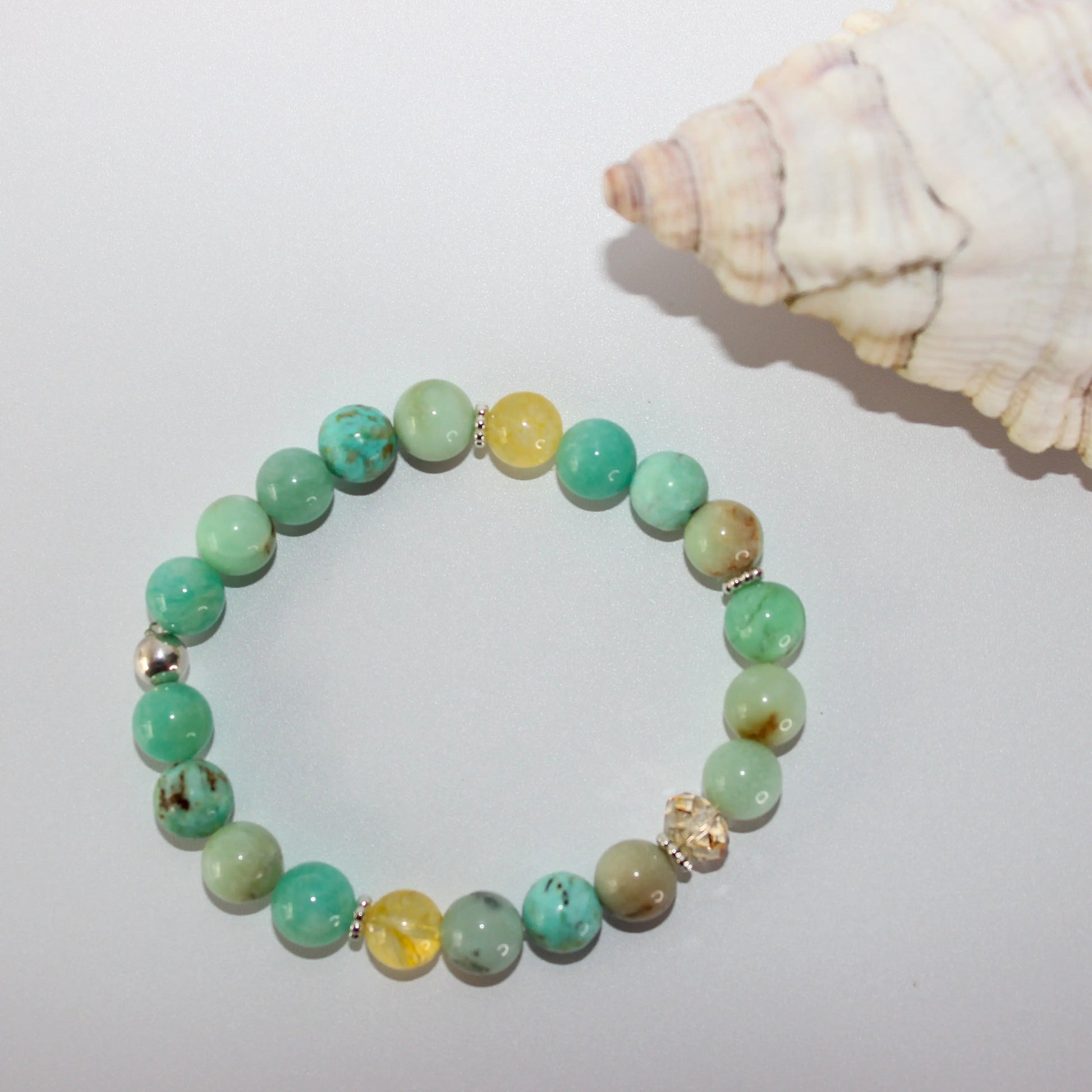 Turquoise and Jade Bracelet Earth n Spirit