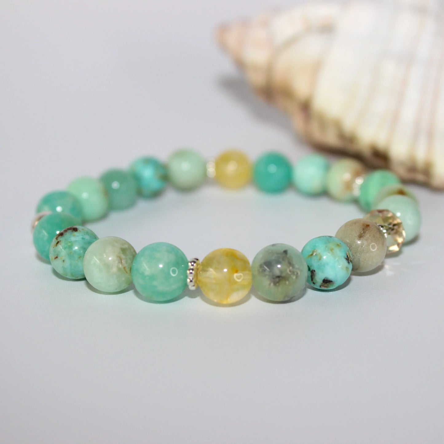 Turquoise and Jade Bracelet Earth n Spirit